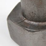 Die seam on a hex head bolt