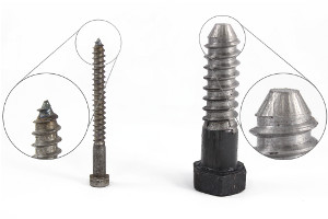 Gimlet Points on Lag Screws - Portland Bolt