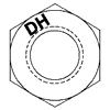 3/4-10 Heavy Hex Nut, A563 Grade DH Steel, Plain (Quantity: 1000) Thread  Size-Pitch: 3/4-10